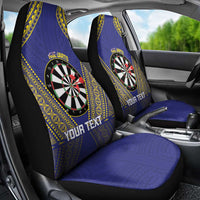Personalised Niue Darts Car Seat Cover Dart Board Hiapo Pattern LT14 - Polynesian Pride