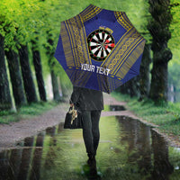 Personalised Niue Darts Umbrella Dart Board Hiapo Pattern LT14 - Polynesian Pride