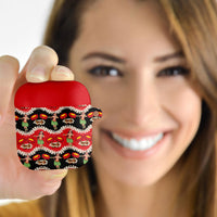 Uliuli Hawaii Makahiki AirPods Case Hawaiian Puakenikeni Lei Hula Girl Red Version LT14 - Polynesian Pride