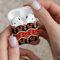 Uliuli Hawaii Makahiki AirPods Case Hawaiian Puakenikeni Lei Hula Girl Red Version LT14 - Polynesian Pride