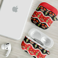 Uliuli Hawaii Makahiki AirPods Case Hawaiian Puakenikeni Lei Hula Girl Red Version LT14 - Polynesian Pride