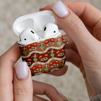 Uliuli Hawaii Makahiki AirPods Case Hawaiian Puakenikeni Lei Hula Girl Brown Version LT14 - Polynesian Pride