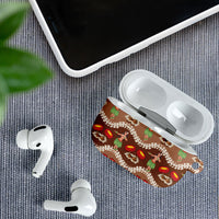 Uliuli Hawaii Makahiki AirPods Case Hawaiian Puakenikeni Lei Hula Girl Brown Version LT14 - Polynesian Pride