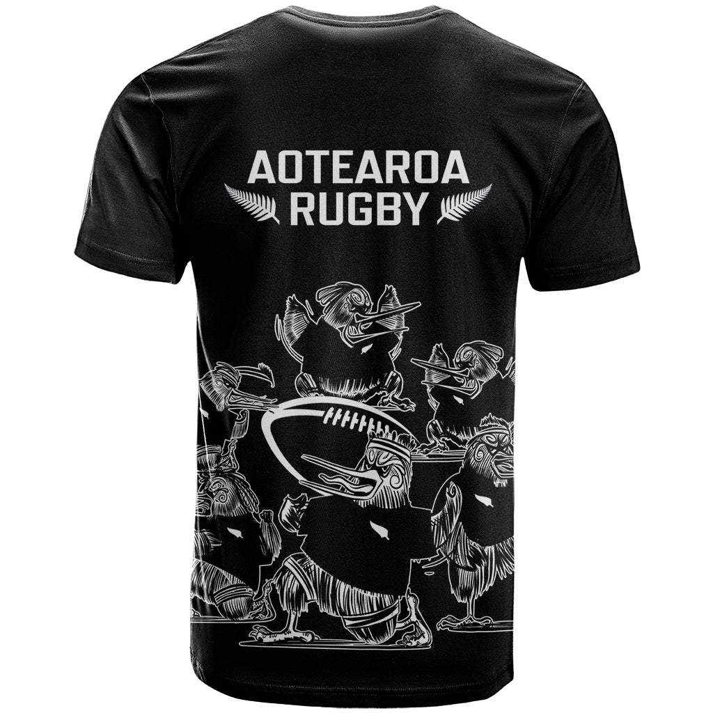 New Zealand Silver Fern Rugby T-Shirt - Haka Aotearoa Kiwi Dance LT14 - Polynesian Pride