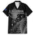 Custom New Zealand Silver Fern Rugby Family Matching Short Sleeve Bodycon Dress and Hawaiian Shirt All Black Go Champions 2023 With Trophy Proud LT14 Dad's Shirt - Short Sleeve Black - Polynesian Pride