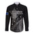 Custom New Zealand Silver Fern Rugby Long Sleeve Button Shirt All Black Go Champions 2023 With Trophy Proud LT14 Unisex Black - Polynesian Pride