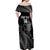 Custom New Zealand Silver Fern Rugby Off Shoulder Maxi Dress All Black Go Champions 2023 With Trophy Proud LT14 - Polynesian Pride