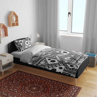 Black Bula Fiji Bedding Set Unique Masi Tapa Pattern LT14 - Polynesian Pride