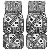 Black Bula Fiji Car Mats Unique Masi Tapa Pattern LT14 - Polynesian Pride