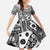 Black Bula Fiji Family Matching Short Sleeve Bodycon Dress and Hawaiian Shirt Unique Masi Tapa Pattern