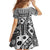 Black Bula Fiji Family Matching Tank Maxi Dress and Hawaiian Shirt Unique Masi Tapa Pattern