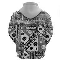 Black Bula Fiji Hoodie Unique Masi Tapa Pattern LT14 - Polynesian Pride