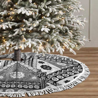 Black Bula Fiji Tree Skirt Unique Masi Tapa Pattern LT14 - Polynesian Pride