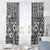 Black Bula Fiji Window Curtain Unique Masi Tapa Pattern