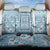 Blue Bula Fiji Back Car Seat Cover Unique Masi Tapa Pattern