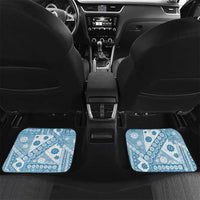 Blue Bula Fiji Car Mats Unique Masi Tapa Pattern LT14 Set 2pcs - Back Blue - Polynesian Pride