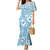 Blue Bula Fiji Family Matching Mermaid Dress and Hawaiian Shirt Unique Masi Tapa Pattern