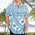 Blue Bula Fiji Hawaiian Shirt Unique Masi Tapa Pattern