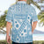 Blue Bula Fiji Hawaiian Shirt Unique Masi Tapa Pattern