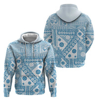 Blue Bula Fiji Hoodie Unique Masi Tapa Pattern LT14 - Polynesian Pride