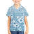 Blue Bula Fiji Kid Hawaiian Shirt Unique Masi Tapa Pattern