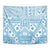 Blue Bula Fiji Tapestry Unique Masi Tapa Pattern