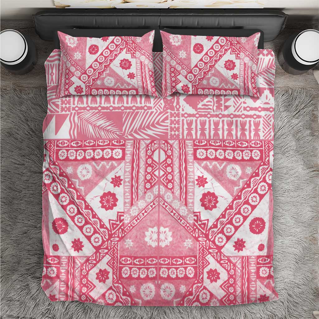 Pink Bula Fiji Bedding Set Unique Masi Tapa Pattern LT14 Pink - Polynesian Pride