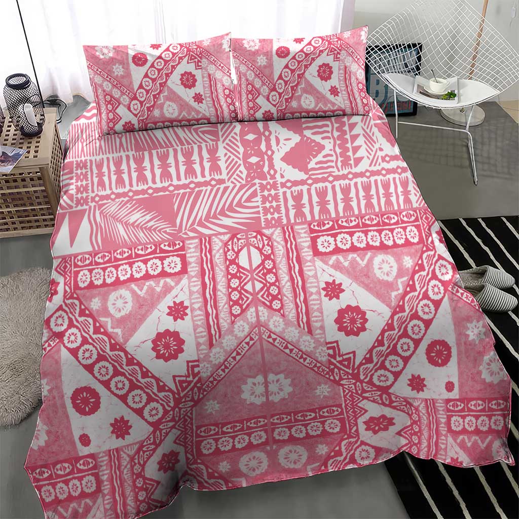 Pink Bula Fiji Bedding Set Unique Masi Tapa Pattern LT14 - Polynesian Pride