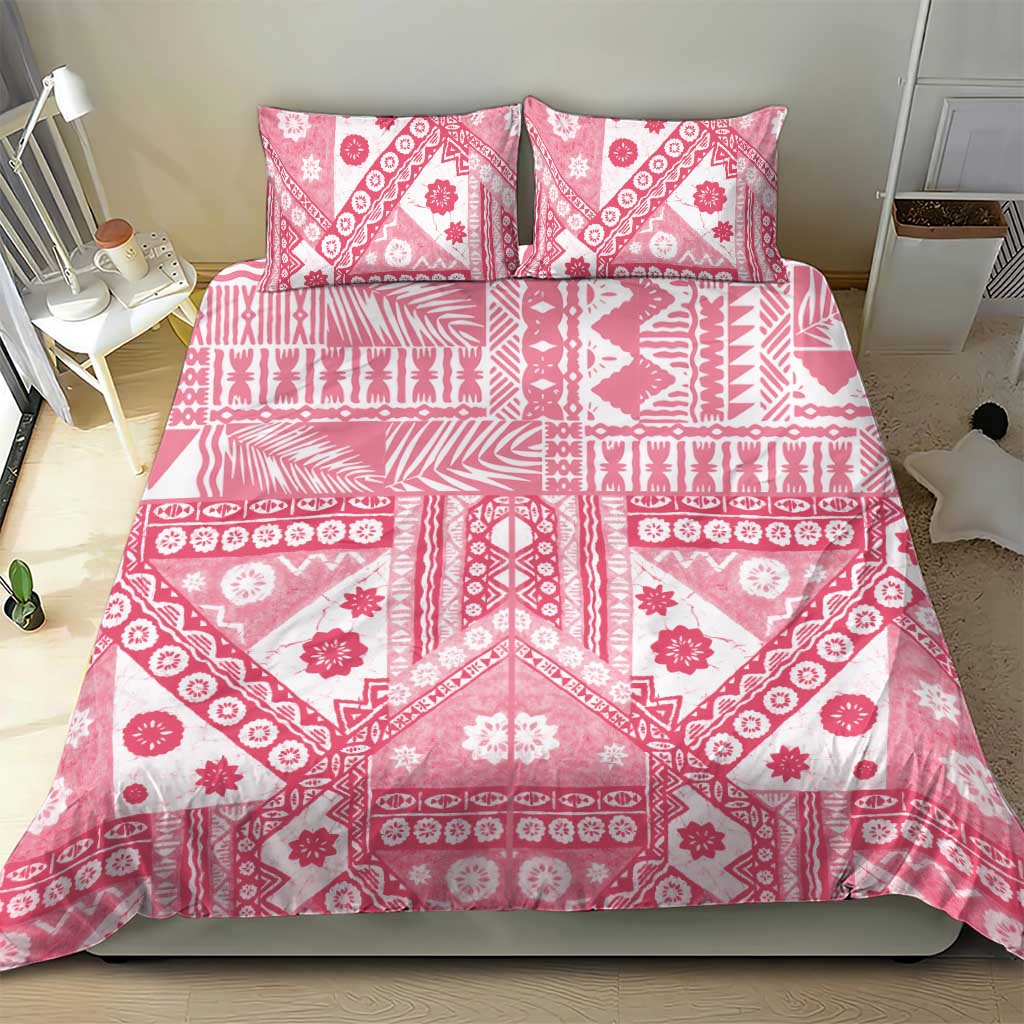 Pink Bula Fiji Bedding Set Unique Masi Tapa Pattern LT14 - Polynesian Pride