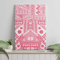 Pink Bula Fiji Canvas Wall Art Unique Masi Tapa Pattern LT14 - Polynesian Pride