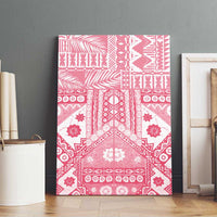 Pink Bula Fiji Canvas Wall Art Unique Masi Tapa Pattern LT14 - Polynesian Pride