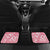 Pink Bula Fiji Car Mats Unique Masi Tapa Pattern