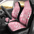 Pink Bula Fiji Car Seat Cover Unique Masi Tapa Pattern