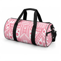 Pink Bula Fiji Duffle Bag Unique Masi Tapa Pattern LT14 - Polynesian Pride
