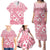 Pink Bula Fiji Family Matching Puletasi and Hawaiian Shirt Unique Masi Tapa Pattern