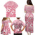 Pink Bula Fiji Family Matching Puletasi and Hawaiian Shirt Unique Masi Tapa Pattern