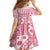 Pink Bula Fiji Family Matching Summer Maxi Dress and Hawaiian Shirt Unique Masi Tapa Pattern