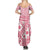 Pink Bula Fiji Family Matching Summer Maxi Dress and Hawaiian Shirt Unique Masi Tapa Pattern