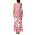 Pink Bula Fiji Family Matching Tank Maxi Dress and Hawaiian Shirt Unique Masi Tapa Pattern