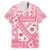 Pink Bula Fiji Hawaiian Shirt Unique Masi Tapa Pattern