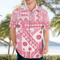 Pink Bula Fiji Hawaiian Shirt Unique Masi Tapa Pattern LT14 - Polynesian Pride