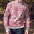 Pink Bula Fiji Ugly Christmas Sweater Unique Masi Tapa Pattern