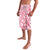 Pink Bula Fiji Lavalava Unique Masi Tapa Pattern