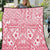 Pink Bula Fiji Quilt Unique Masi Tapa Pattern