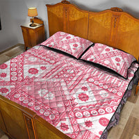 Pink Bula Fiji Quilt Bed Set Unique Masi Tapa Pattern LT14 - Polynesian Pride