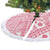 Pink Bula Fiji Tree Skirt Unique Masi Tapa Pattern