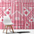 Pink Bula Fiji Window Curtain Unique Masi Tapa Pattern