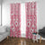 Pink Bula Fiji Window Curtain Unique Masi Tapa Pattern