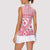 Pink Bula Fiji Women Sleeveless Polo Shirt Unique Masi Tapa Pattern