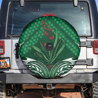 Rongoa Maori New Zealand Harakeke Spare Tire Cover NZ Weaving Pattern Green LT14 Green - Polynesian Pride